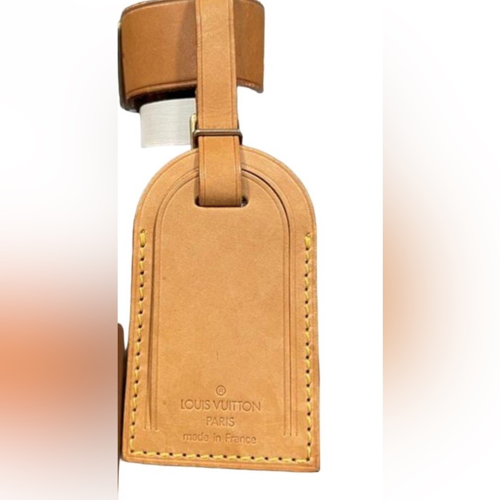 Authentic 1 LOUIS VUITTON Vachetta Luggage Tag Poignet.price for one - Picture 2 of 5